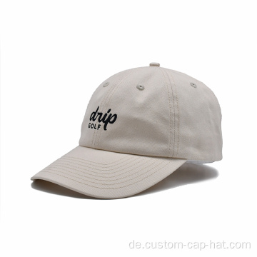 6-Panel-Hut unstrukturierte Vater Caps